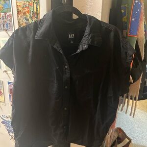 GAP Casual Black Button Down Shirt